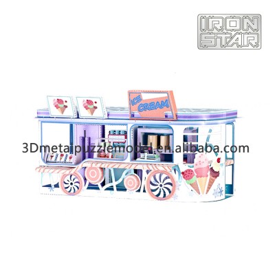 3D metal puzzle Shop scale model