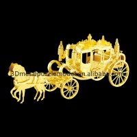 Educational Toys Diy 3D Laser Cut Models Royal Carriage scale model puzzle