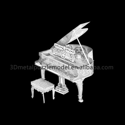 Newly Creative Metallic DIY Piano 3D Puzzle model