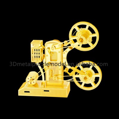 Metallic puzzle DIY Musical Instrument Movie Projector 3D model